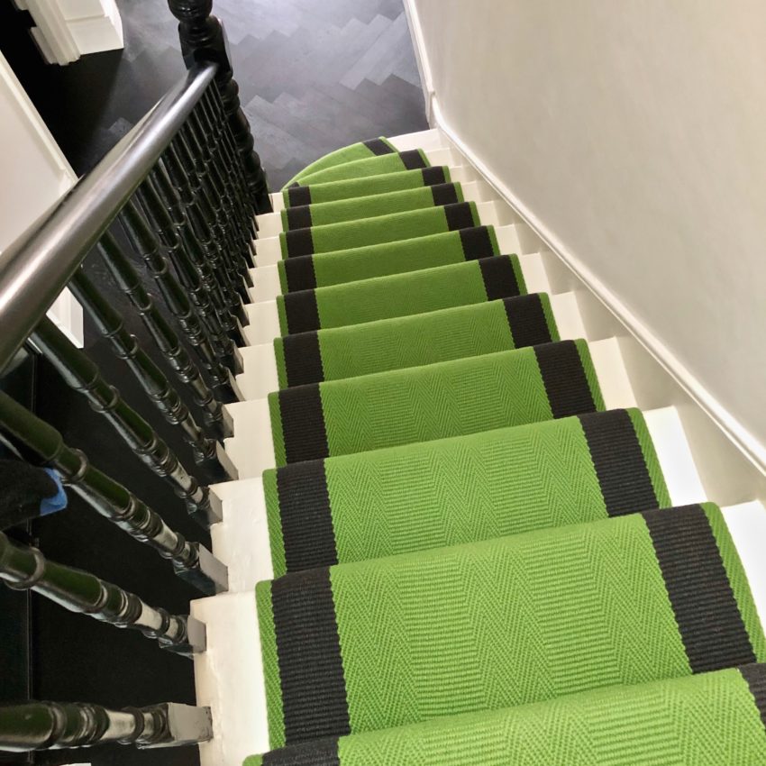 Flatweave Stair Runner Green