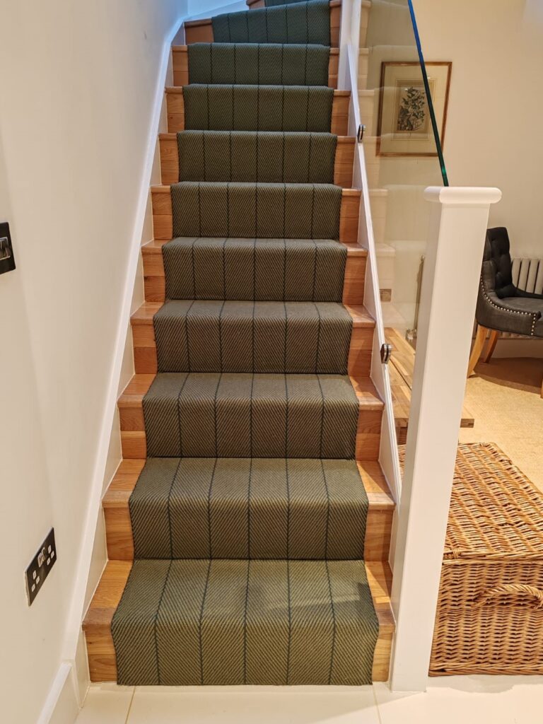 Finished new stair carpet